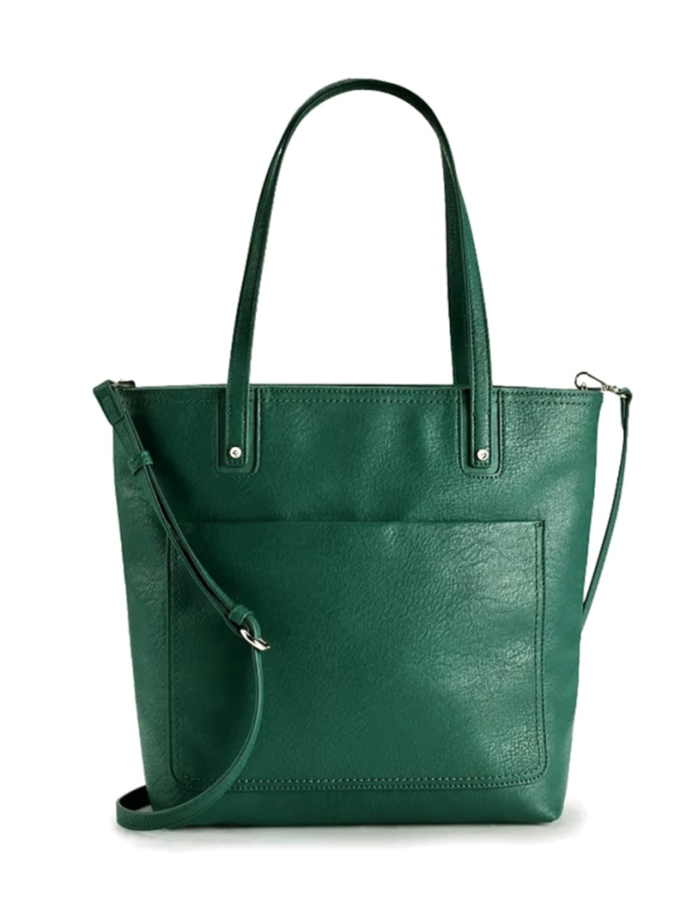 Green Tote Bag, LC Lauren Conrad Purse, Convertible Strap